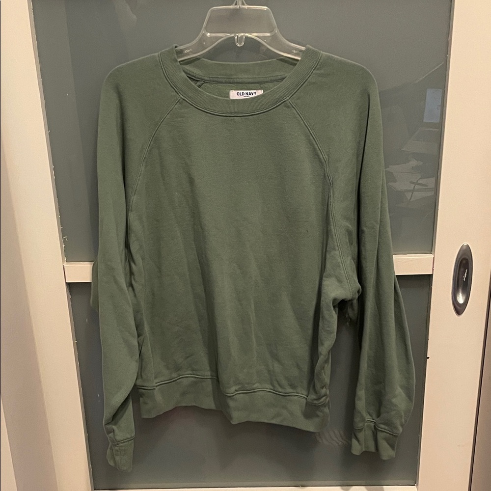 Old Navy Sage Green Crewneck Sweatshirt, L, GUC